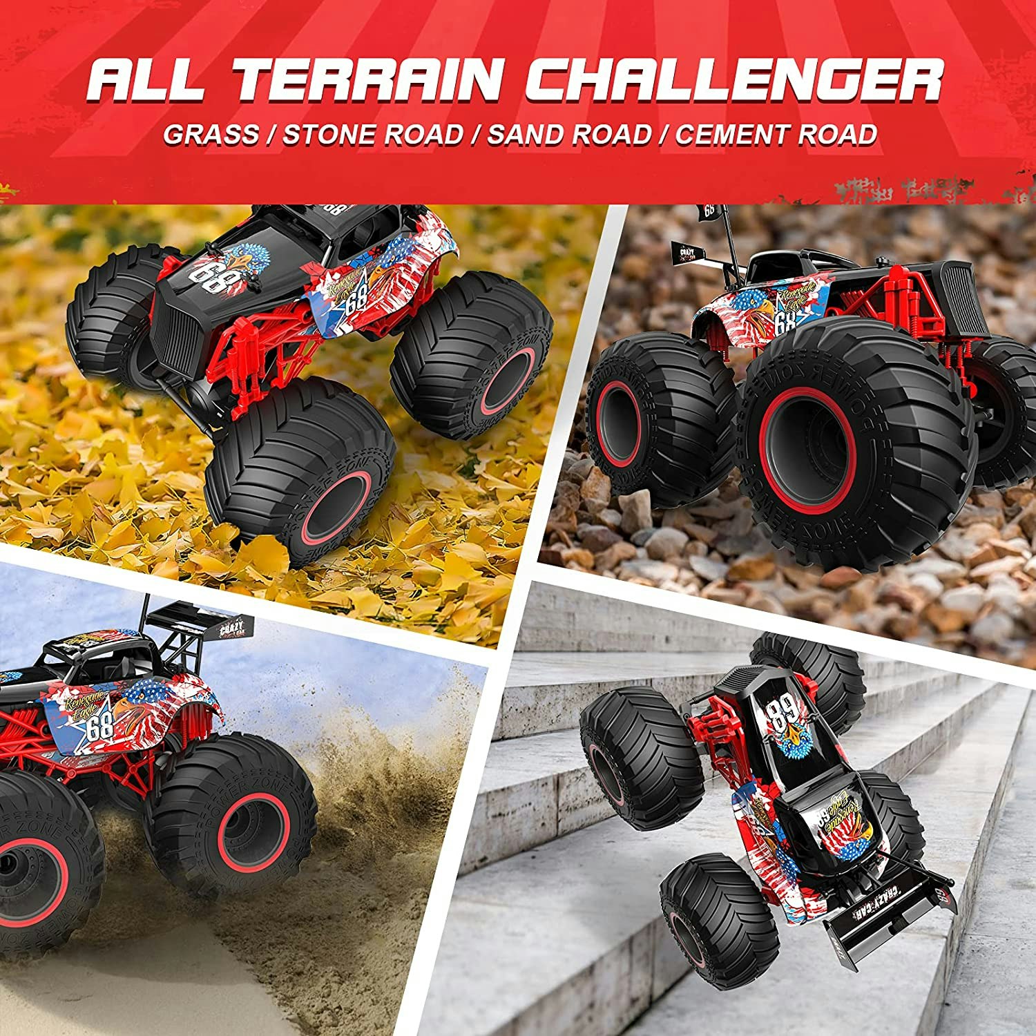 Tech RC Monster Truck Eagle 68 Radiostyrd Bil