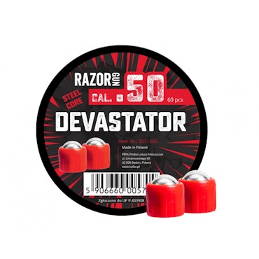 RazorGun Steel Core Devastator calibre .50 60 piezas (337-065)