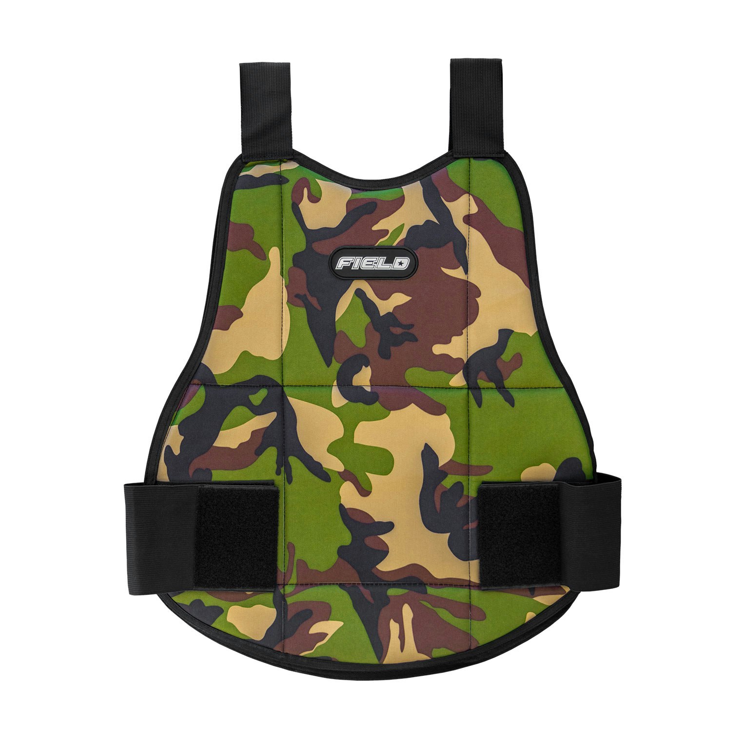 Field Chest Protector Black/Woodland Camo