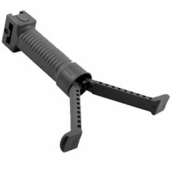 DELTA SIX Tactical Front Grip w/ Integrated Bipod Black