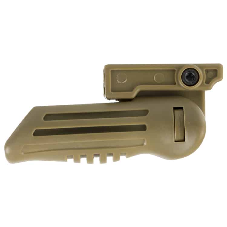 DELTA SIX Tactical Front Grip for 20mm Rail (foldable) Tan