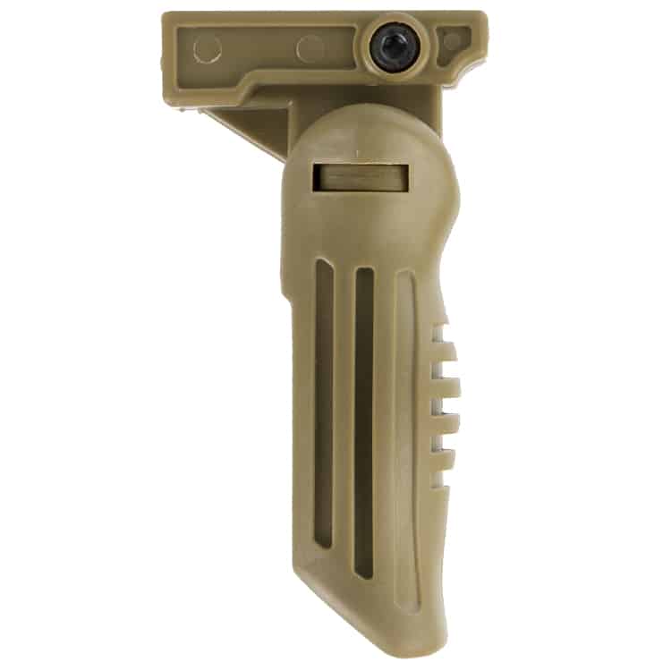 DELTA SIX Tactical Front Grip for 20mm Rail (foldable) Tan