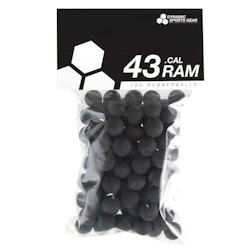 Dynamic Sports Rubberballs .43 Caliber 100 rnd Black