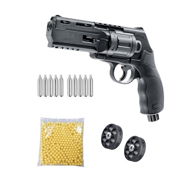 (Bundle) Umarex T4E Hellboy TR 50 / HDR 50 (.50 Cal) + 25 CO2 Cartridges + Magazine + Rubberballs