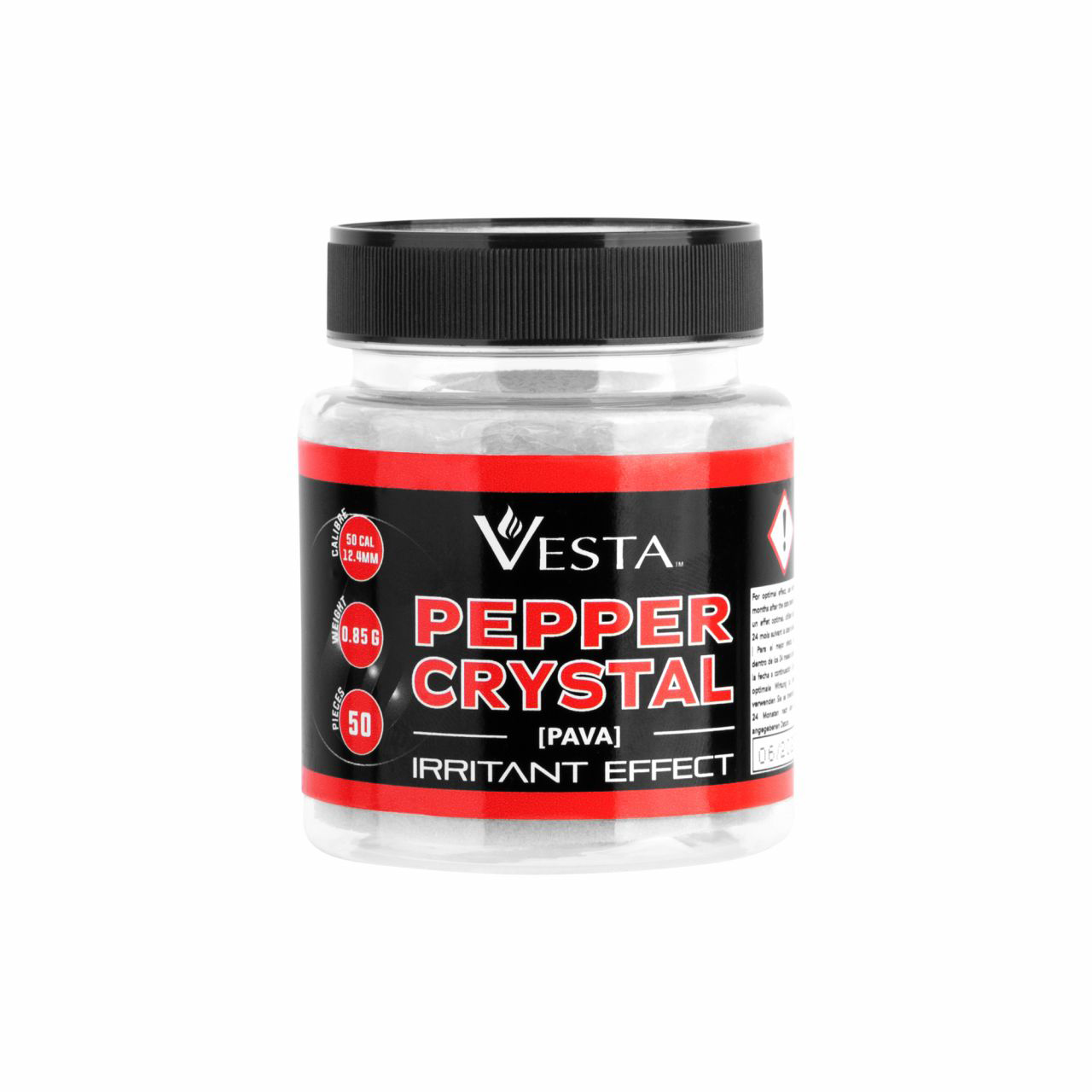 Vesta Pepper Crystal Balls .50 Kaliber 50 st