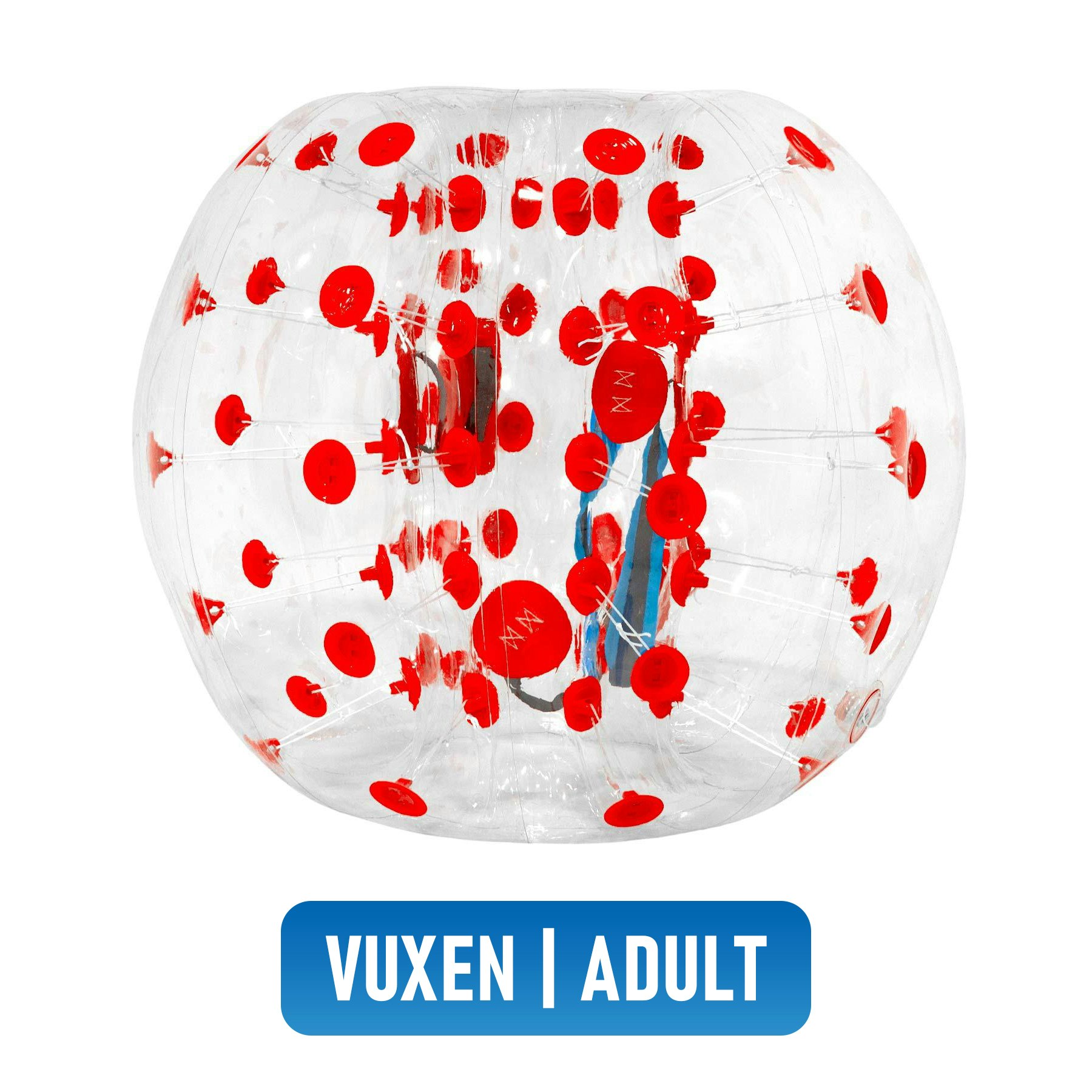 Games2U Bumper Ball / Bubble Ball Vuxen 1.5m Red/Clear PVC