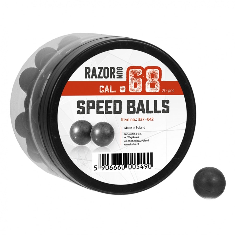 RazorGun Rubberball Speed Ball .68 Kaliber 20st (337-042)