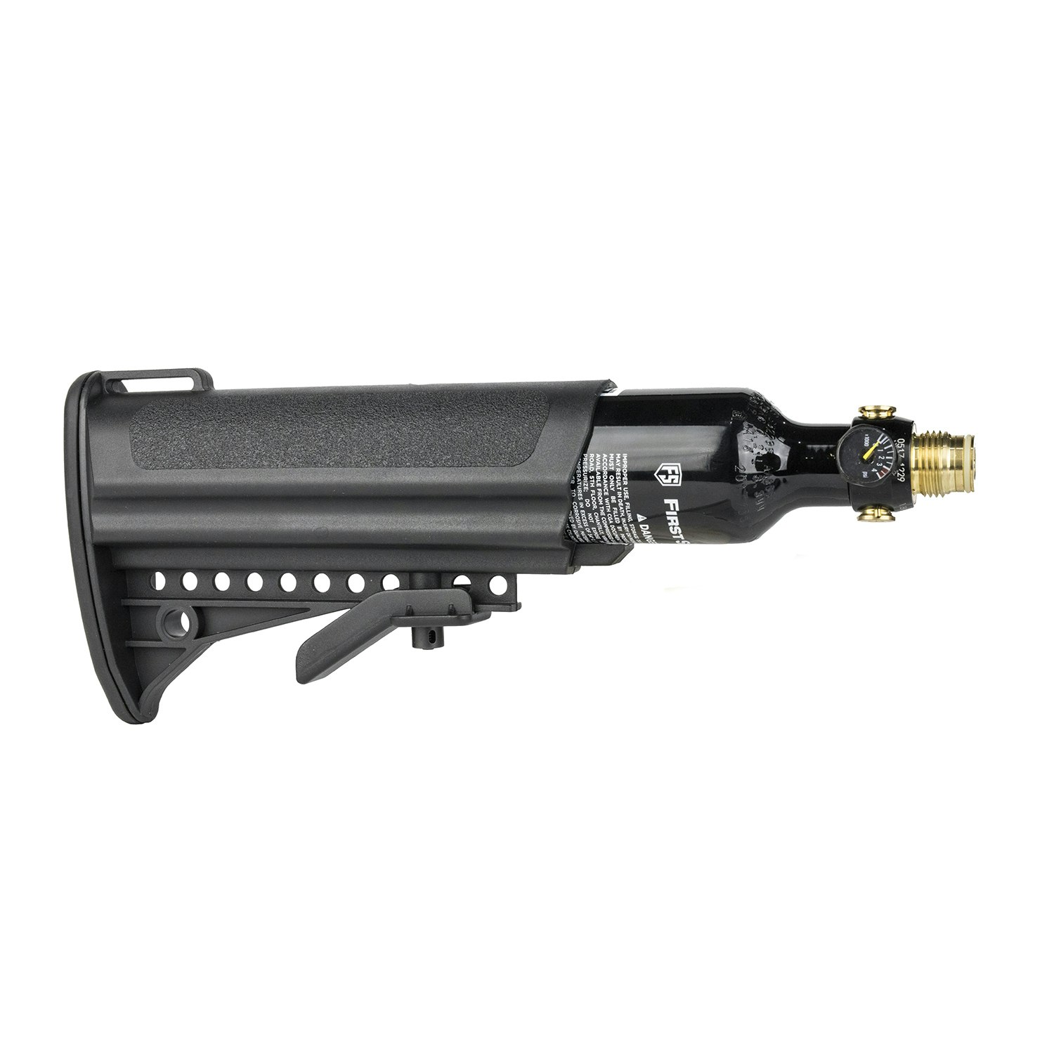 First Strike Floating Stock Black w/ 2 Bar