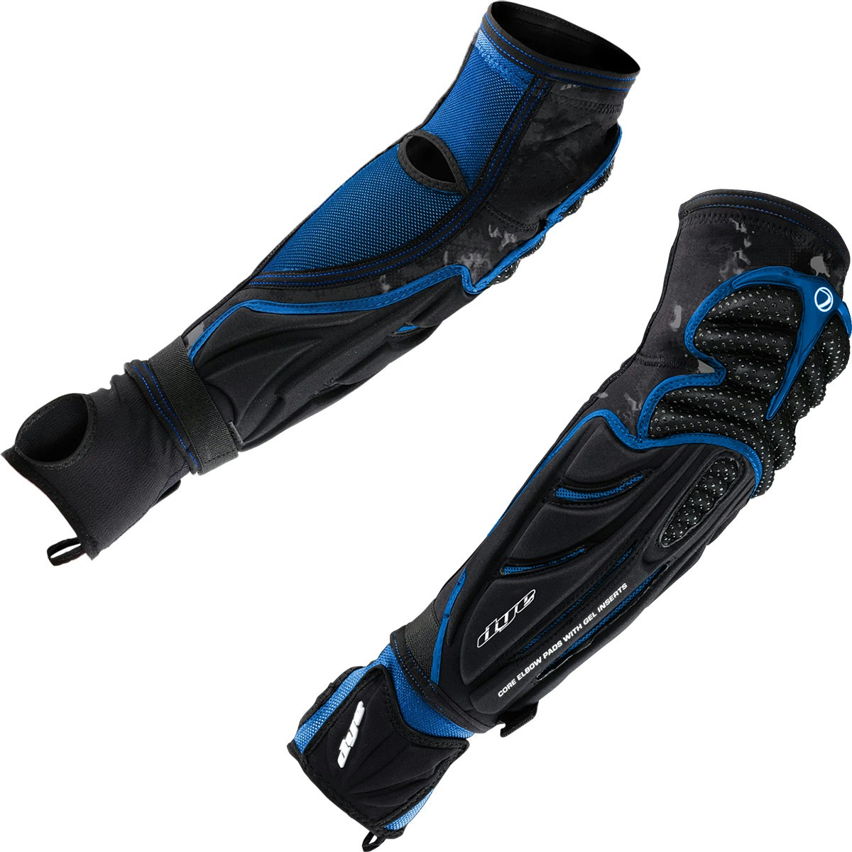 DYE Performance Elbow Pads Dyecam Black/Cyan