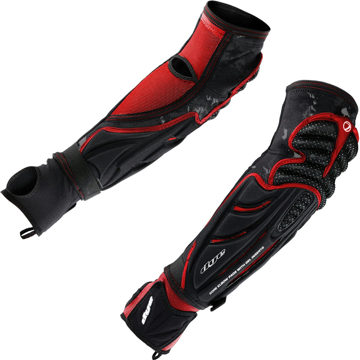 DYE Performance Elbow Pads Dyecam Black/Red