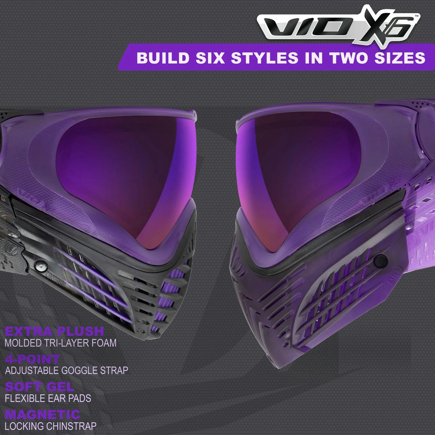 Virtue VIO X6 Goggle Purple Storm