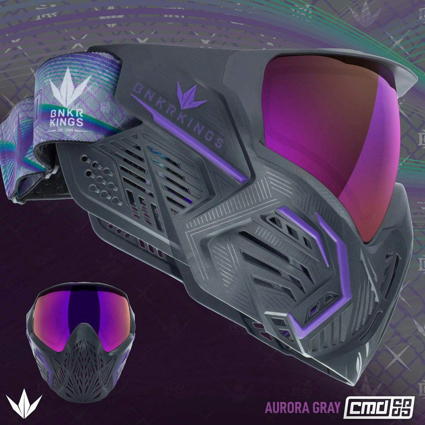 Bunkerkings CMD Goggle Aurora Gray