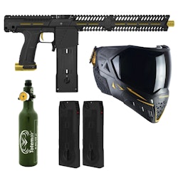 (Paket) Planet Eclipse EMF100 Gold Valour + 2x CF20 Mag Black + EVS Black/Gold + 13ci Luftsystem