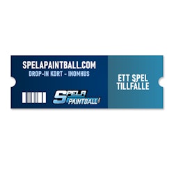 SpelaPaintball.com Drop-in Kort - 1 Spel