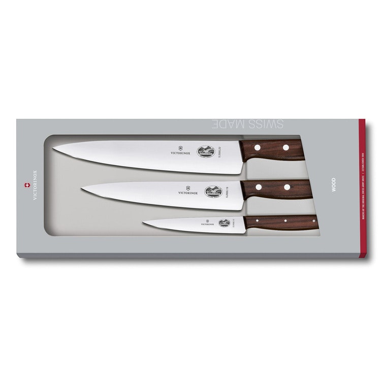 Victorinox Wood Knivset 3-knivar