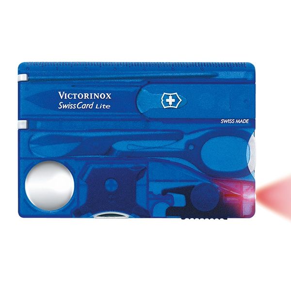 Victorinox SwissCard Lite blå transparent