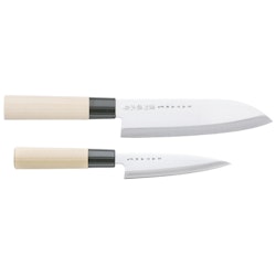 Satake Houcho Knivset 2 delar Santoku och Petty