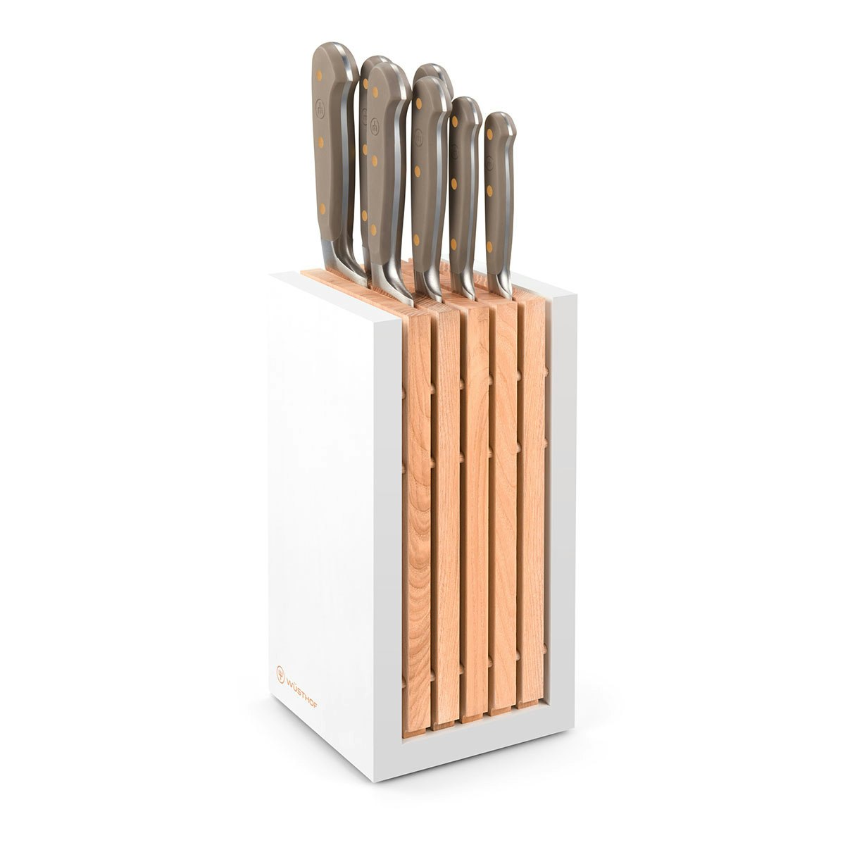 Wüsthof Classic Velvet Oyster Knivset 7 knivar + knivblock
