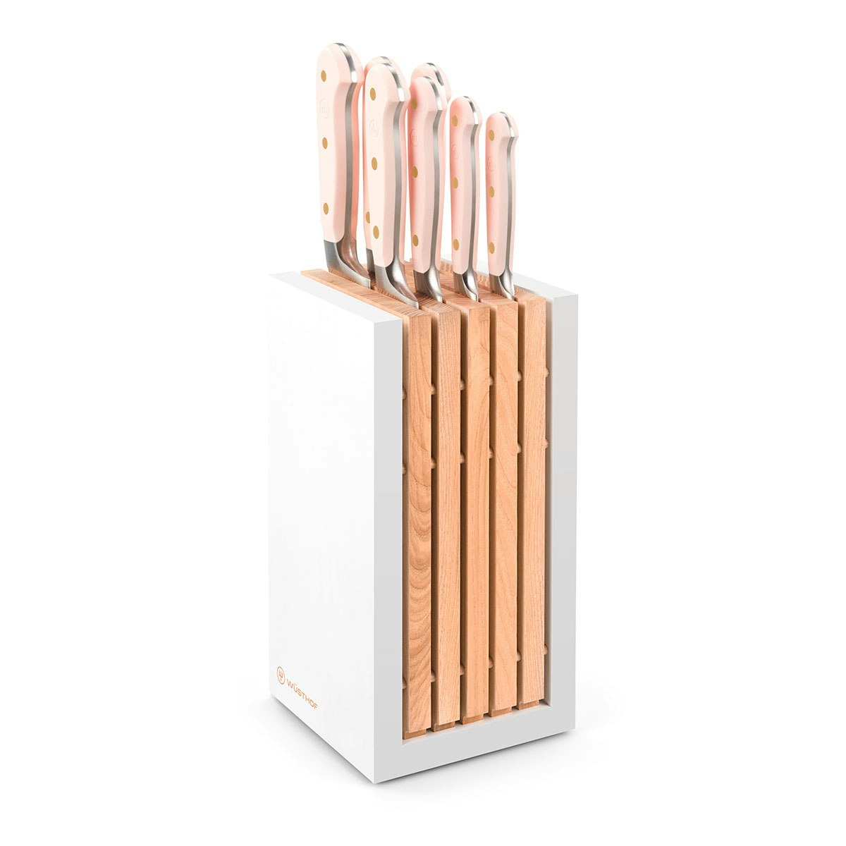 Wüsthof Classic Pink Himalayan Salt Knivset 7 knivar + knivblock
