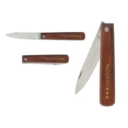 Nogent Fickkniv / Fällbar Skalkniv 8 cm med trähandtag