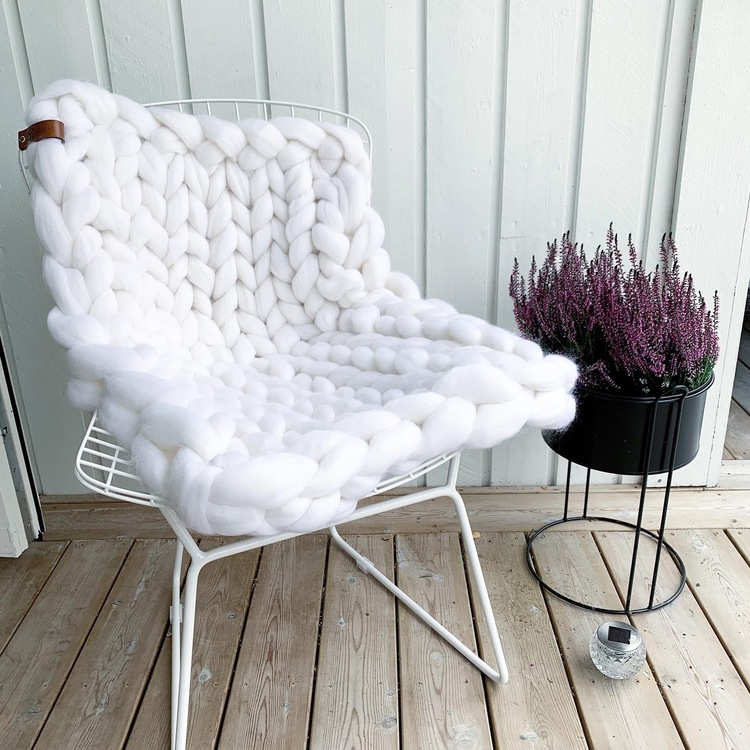 CHUNKY KNIT BLANKET X-SMALL