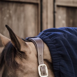 Heavy Fleece Horse Scarf Navy