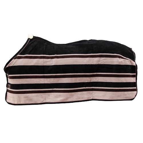 Kentucky fleece rug heavy  Stripes Brown/Beige