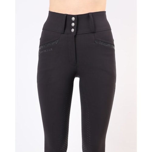 Montar Breeches Kirstin Extra Highwaist Swarowski Tape Full Grip Black