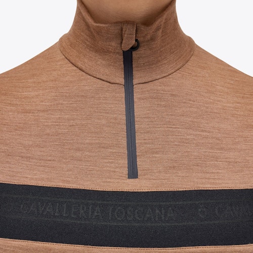 Cavalleria Toscana Tech wool half zip