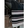 Heavy Fleece Rug Square Stripes Beige