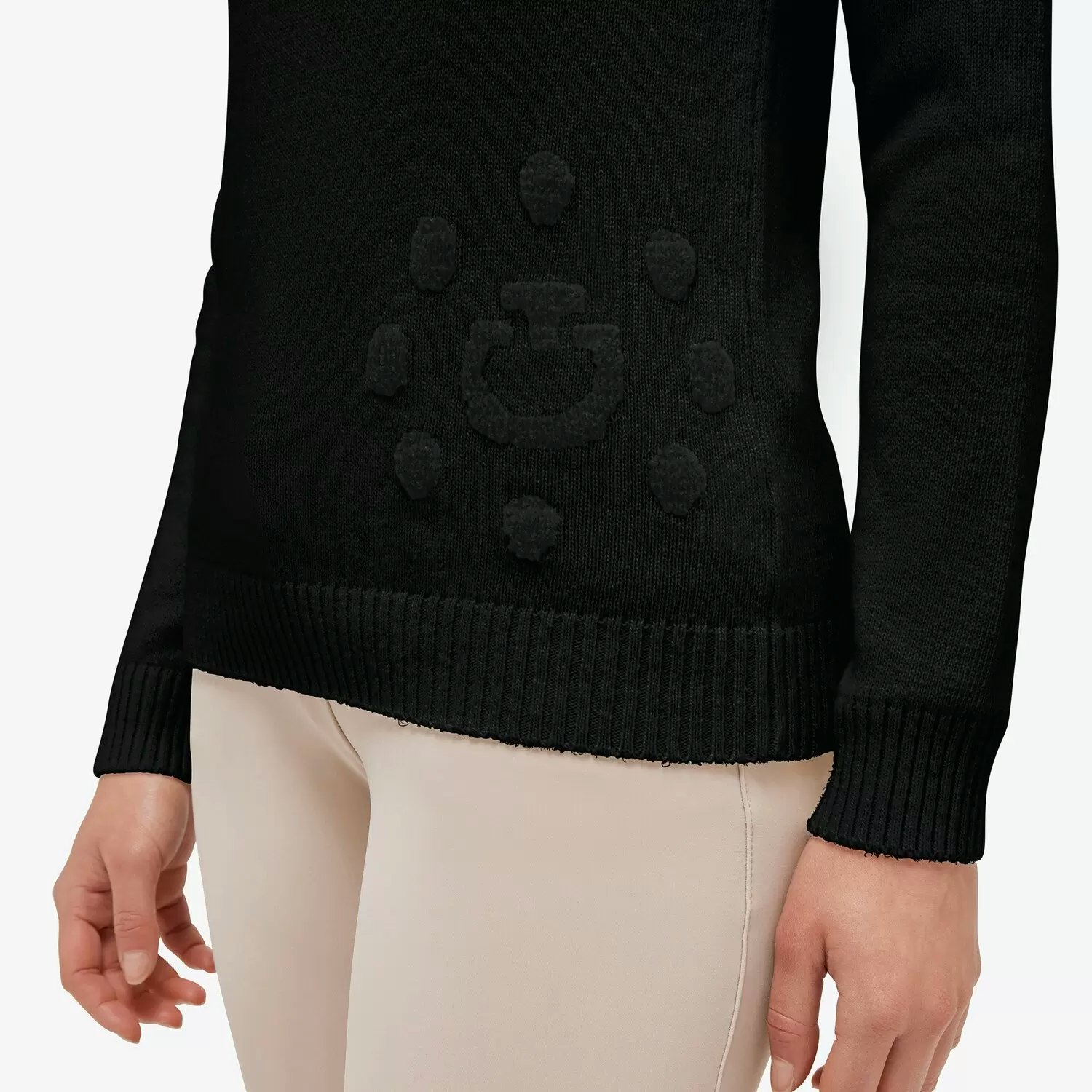 Cavalleria Toscana Half zip cashmere Blend Sweater Svart