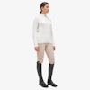 Cavalleria Toscana Half zip cashmere Blend Sweater Off-White