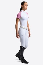 Rider's Gene Kortärmad Micro Perforated Jersey Inserts Competition Zip Shirt för flickor