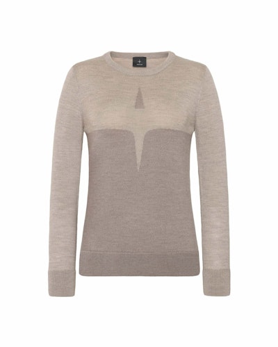 TROLLE Extra Fine Merino Starlogo Sweater - Sand
