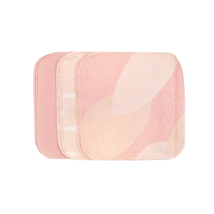 Imse & Vimse Tvättlappar Eko 10-pack -  Pink Sprinkle