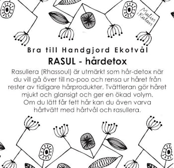 Malin i Ratan - Hårdetox Rasul lerinpackning