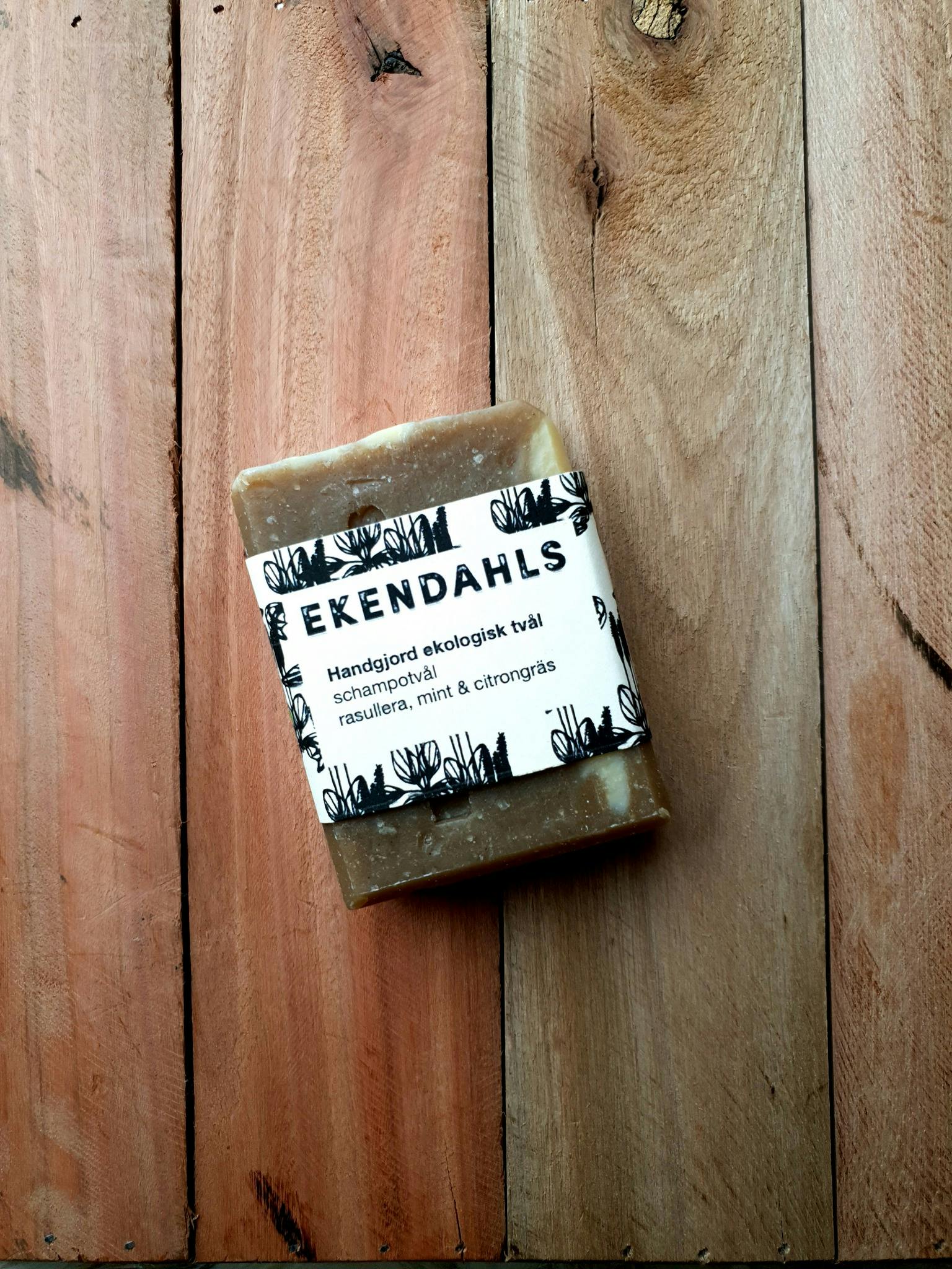 Ekendahls Eko Shampotvål - Rasul, mint & citrongräs