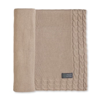 NYHET! Vinter & Bloom Joy EKO Stickad Filt - Almond Beige