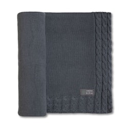 Vinter & Bloom Joy EKO Stickad Filt - Steel Grey (Mörk grå)