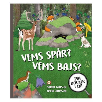 Vems spår / Vems bajs - 2 böcker i 1