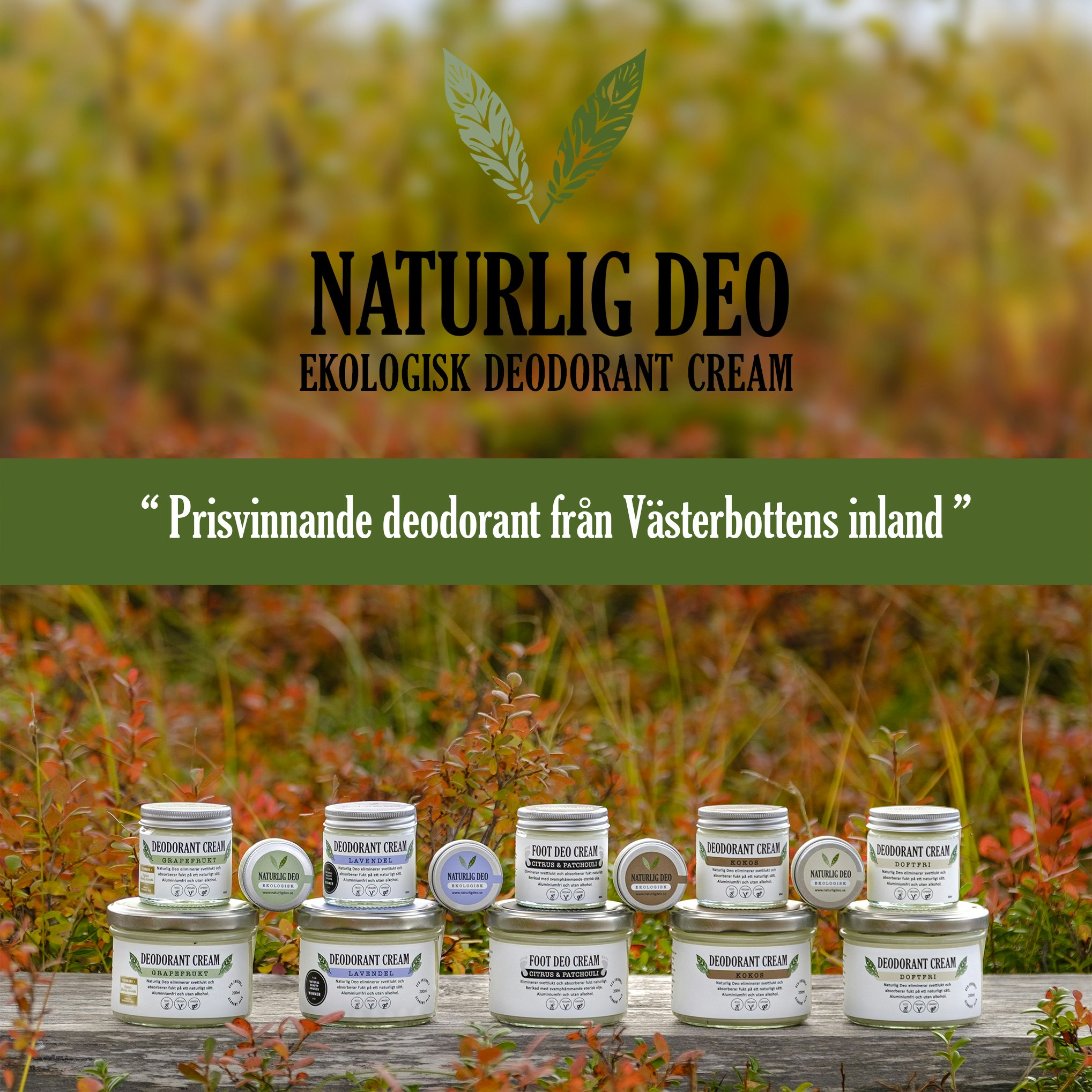 Naturlig Deo 60ml - Grapefrukt