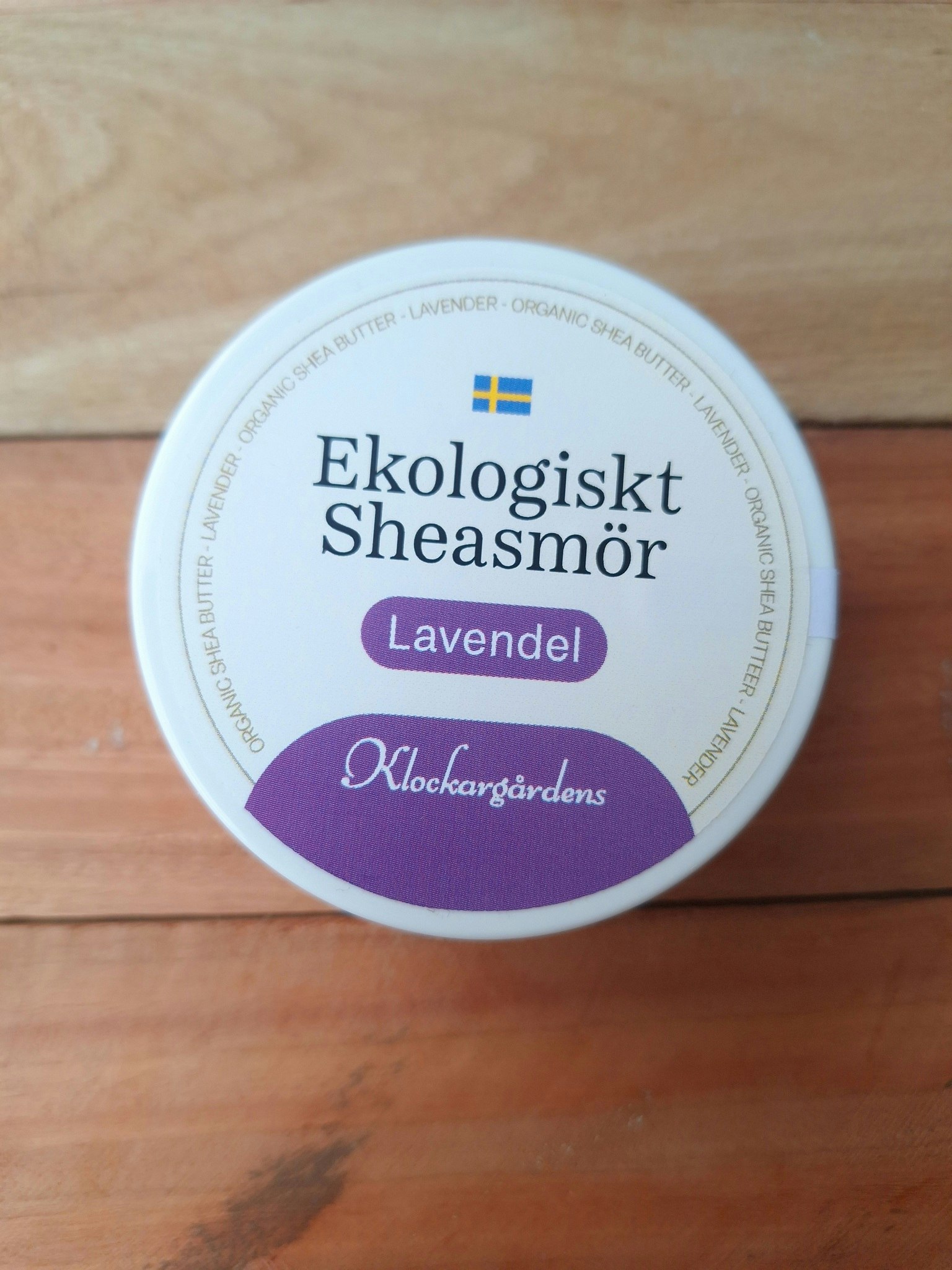 Klockargårdens Eko Sheasmör 100% Naturlig - Lavendel