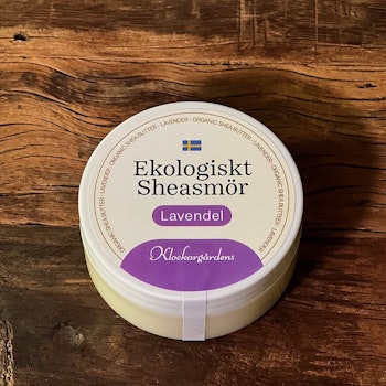 Klockargårdens Eko Sheasmör 100% Naturlig - Lavendel