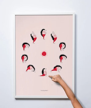 Yogadjuren Poster - Solhälsning