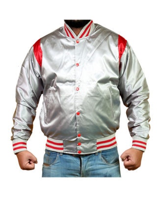 Specialtillverkad Satin Varsity Jacka