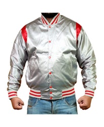 Specialtillverkad Satin Varsity Jacka