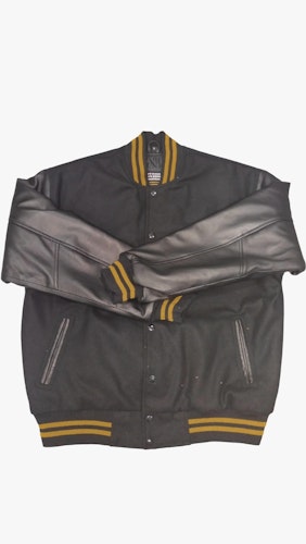 Nyhet! Baseballjacka Skinn, All Black Gold