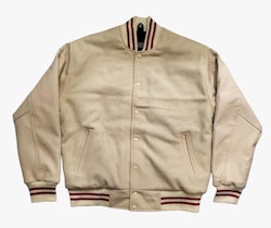 Nyhet! Baseballjacka Skinn, Bone Red