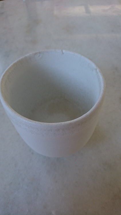 Kaffekopp utan handtag 9*9 cm vit - JW Import