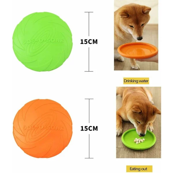 Trixie Flyvende Tallerken Naturgummi S Ø15 cm Flyter